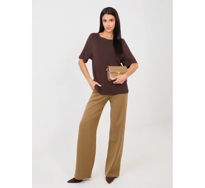 Tričko RV TS A1090.30 tmavě hnědé Tričko RV TS A1090.30 tmavě hnědé