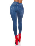 Sexy džíny s vysokým pasem Skinny Calssic