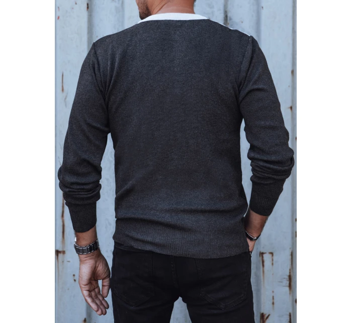 Pánský šedý svetr FashionStreet WX2204