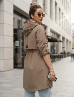 Dámská přechodná bunda parka béžová FashionStreet TY5555