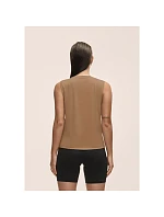 Dámské tréninkové tričko CASALL Graphic Tank, hnědá barva
