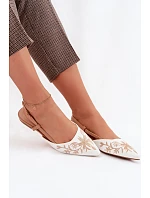 Dámské sandály s výšivkou na ploché Camel Grelia Dámské sandály s výšivkou na ploché Camel Grelia