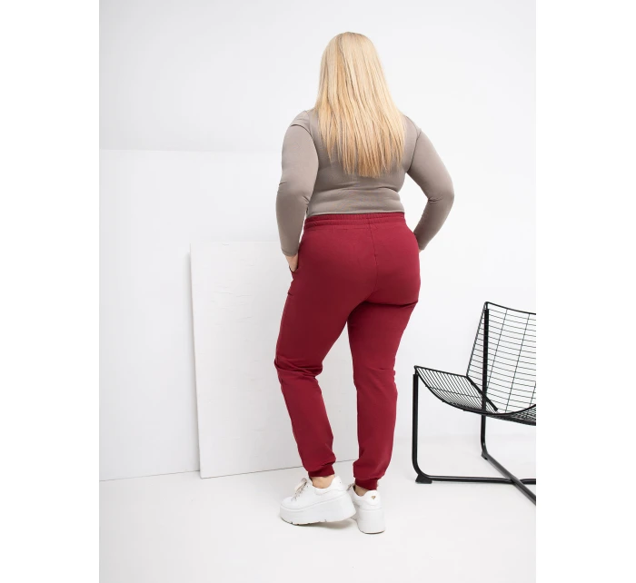 RV DR 6301.88 tepláky bordó