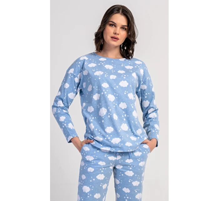 Dámské pyžamo dlouhé Obláček Dámské pyžamo dlouhé Obláček