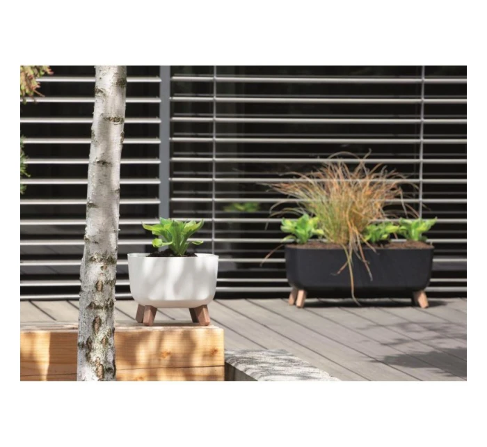 GRACIA SQUARE 24x24CM ANTHRACITE DIETARY POND