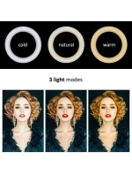 MACLEAN 10" LED12W SELFIE KRUHOVÉ SVĚTLO SE STATIVEM MCE610 MACLEAN 10" LED12W SELFIE KRUHOVÉ SVĚTLO SE STATIVEM MCE610