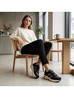 Dámské kožené polobotky černé model 22116789 dámské - FILIPPO