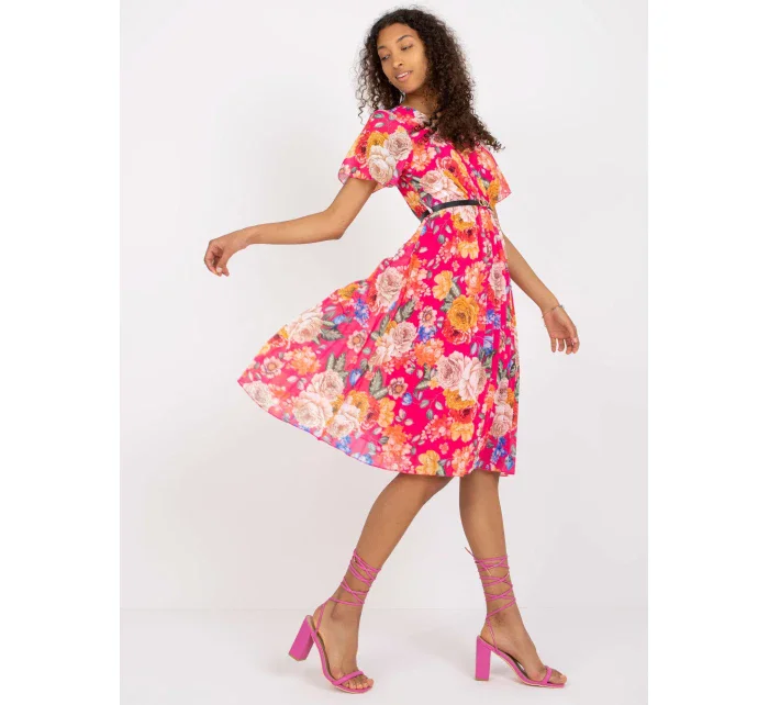 Šaty DHJ SK 13162.92 tmavě růžová