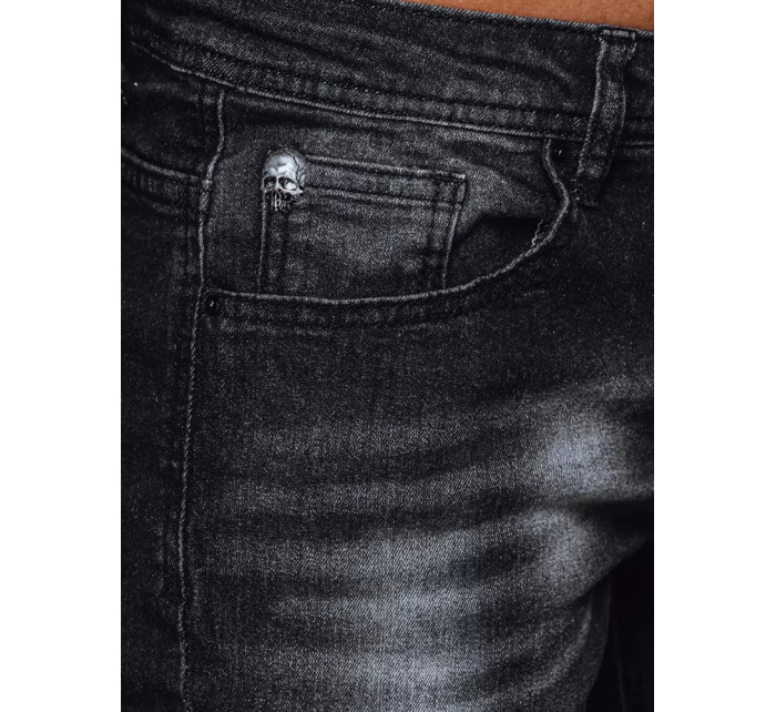 Pánské černé džínové kalhoty Dstreet UX3913