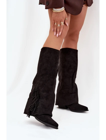 Kozačky na podpatku  model 219589 Step in style