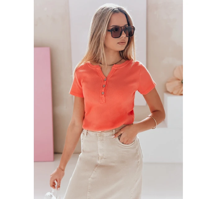 Dámská žebrovaná halenka LOOK růžová Dstreet model 21988819 - FashionStreet Dámská žebrovaná halenka LOOK růžová Dstreet model 21988819 - FashionStreet