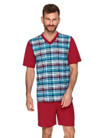 Pánské pyžamo Anton červeno-modré