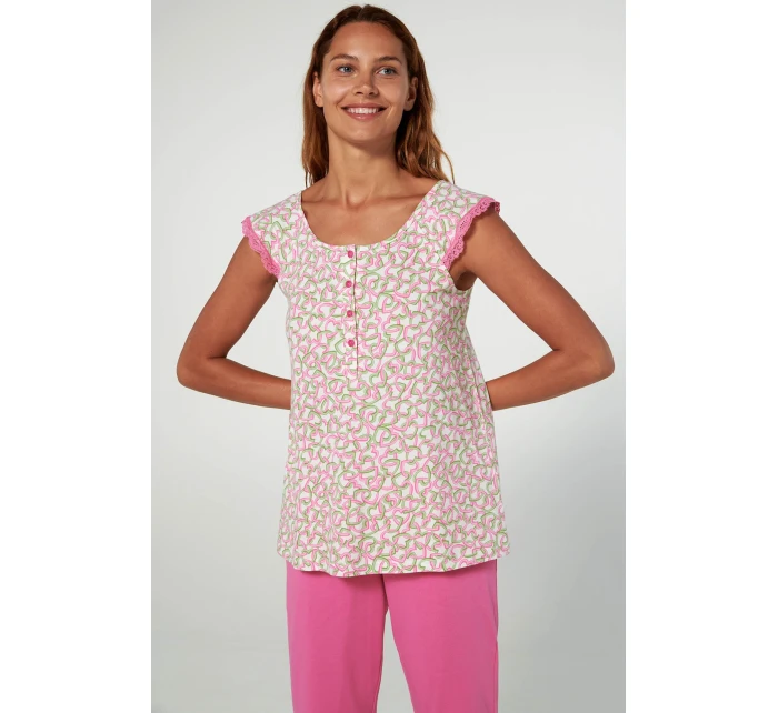 Vamp - Pyžamo s knoflíkovou légou 20251 - Vamp