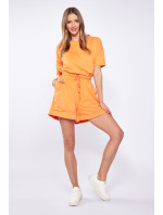 Monnari dámské šortky se širokou nohavicí oranžové