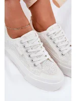 Dámské krajkové tenisky Big Star – bílé Dámské krajkové tenisky Big Star – bílé