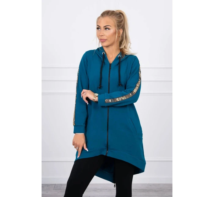 Dámská delší mikina se zipem na zádech Marine model 21345012 - Kesi Dámská delší mikina se zipem na zádech Marine model 21345012 - Kesi