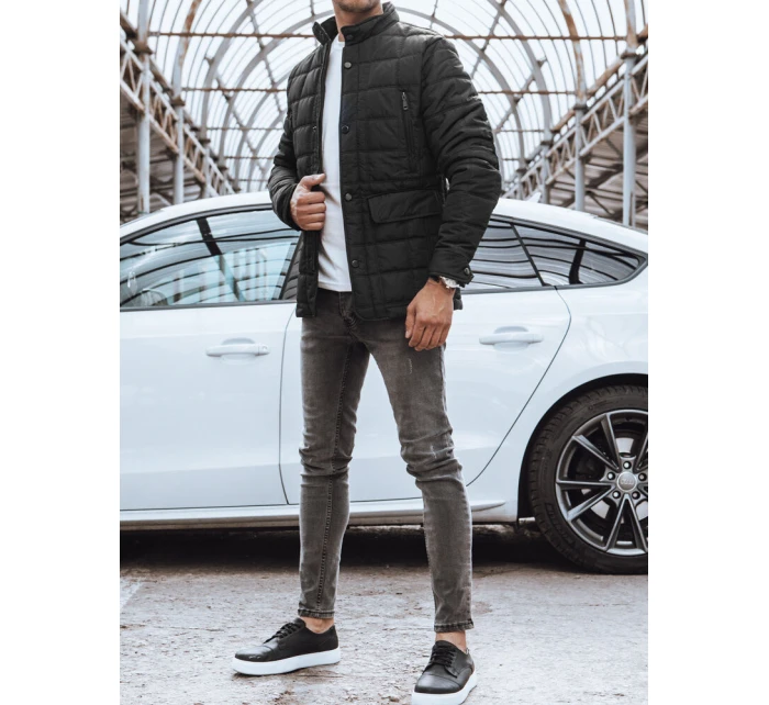 Pánská přechodná bunda černá FashionStreet TX4695