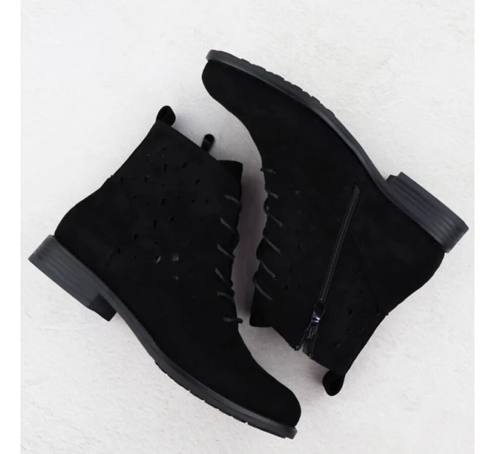 S.Barski W HY51-136 OLI284A semišové boty