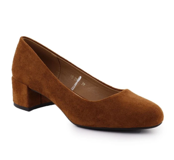 Velbloudí semišové lodičky na klínku Sergio Leone PB291 Velbloudí semišové lodičky na klínku Sergio Leone PB291