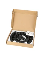 Hula hop plus size HMS HHW12 s výstupky a závažími černá