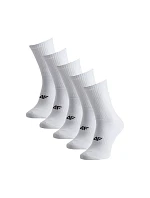 Pánské ponožky 4F M481 5 pack white 4FWMM00USOCM481 10S
