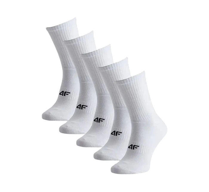 Pánské ponožky 4F M481 5 pack white 4FWMM00USOCM481 10S