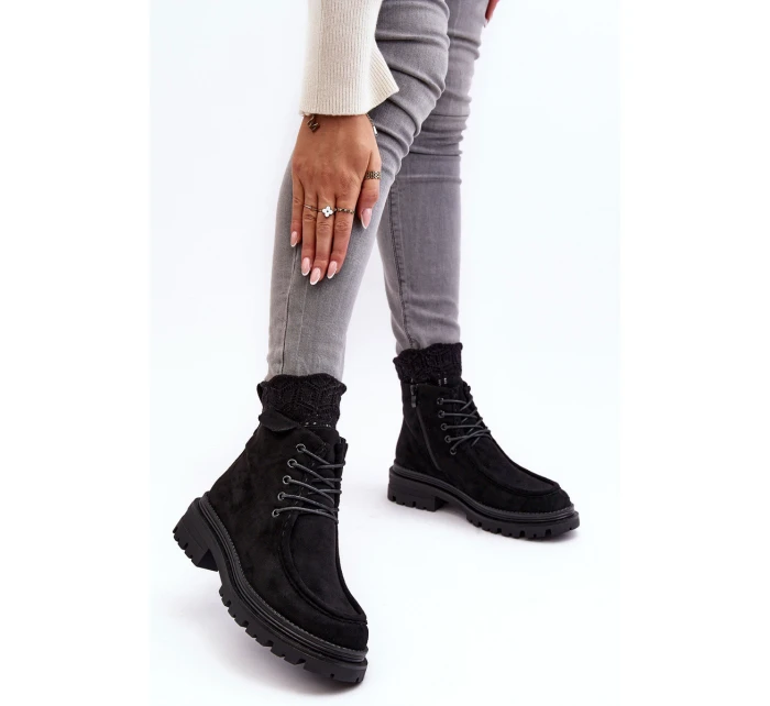 Dámské Boty na Zip Černé model 21636194 - Boto