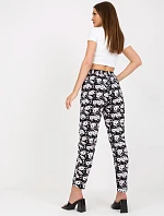 Kalhoty D73771M61869M černobílé