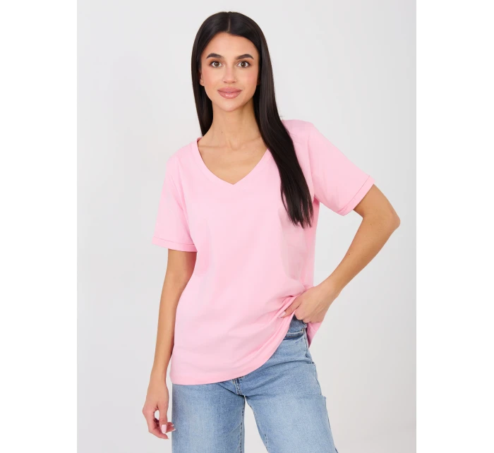 T shirt RV TS model 21889049 jasny różowy - FPrice T shirt RV TS model 21889049 jasny różowy - FPrice