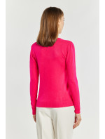 Svetry a kardigany Dámský svetr ve model 19706880 střihu růžová - Monnari