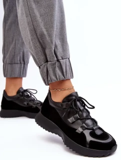 Kožená dámská sportovní obuv Zazoo Black