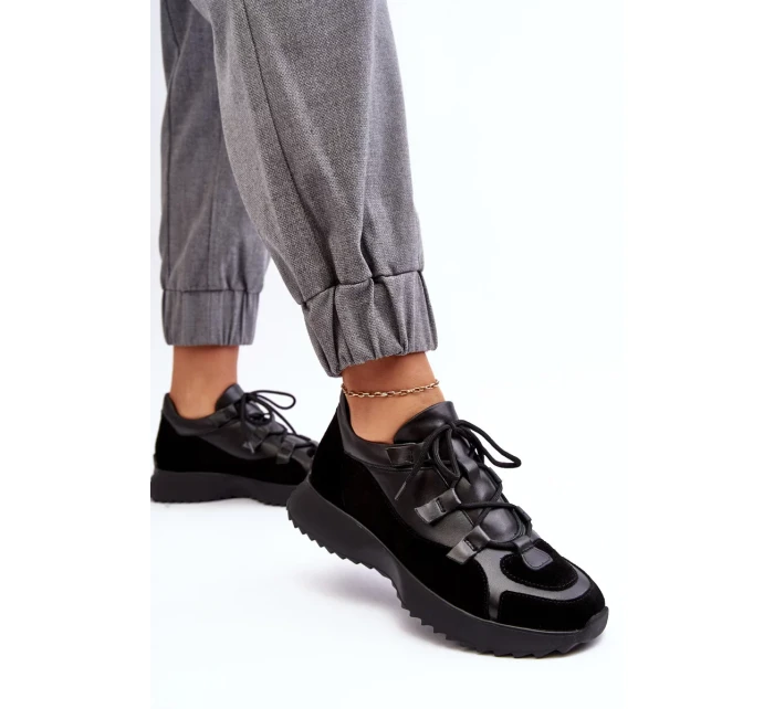 Kožená dámská sportovní obuv Zazoo Black Kožená dámská sportovní obuv Zazoo Black