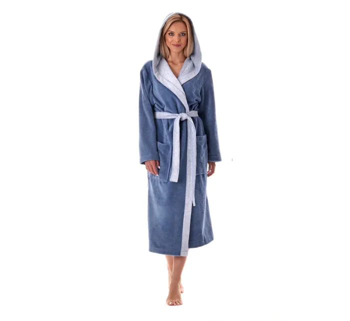 Unisex župan Tampa s kapucí  denim  model 21908464 - Vestis