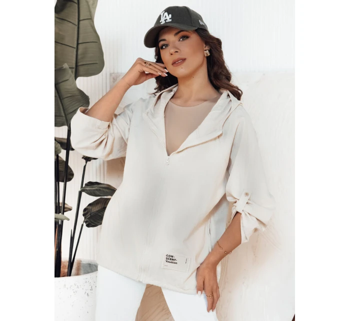Dámská přechodná bunda MANDIA light beige FashionStreet TY4325