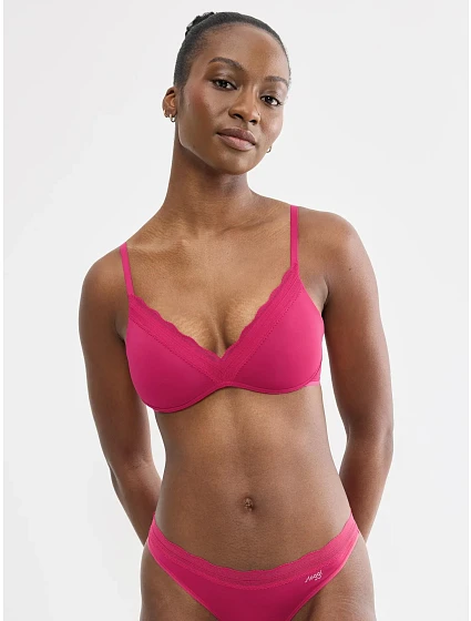 Podprsenka sloggi GO Blush PU Bra růžová Berry - SLOGGI Podprsenka sloggi GO Blush PU Bra růžová Berry - SLOGGI