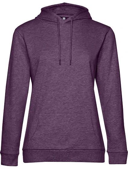 B&C #Hoodie /women Dámská mikina s kapucí 01.W04W heather purple