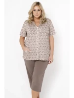 Italská móda Ramira cr.r. sp.3/4 barva:print/cappuccino