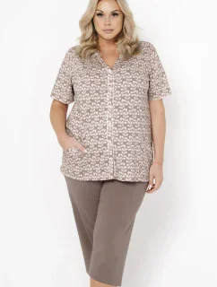 Italská móda Ramira cr.r. sp.3/4 barva:print/cappuccino