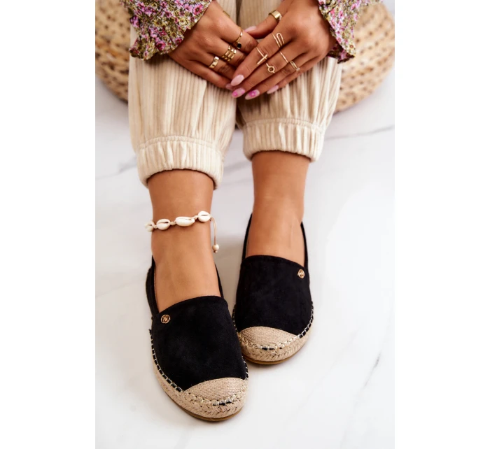 Dámské semišové espadrilky Černá model 21578460 - EVENTO Dámské semišové espadrilky Černá model 21578460 - EVENTO