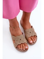 Pohodlné dámské žabky s  béžové model 21664619 - Inblu