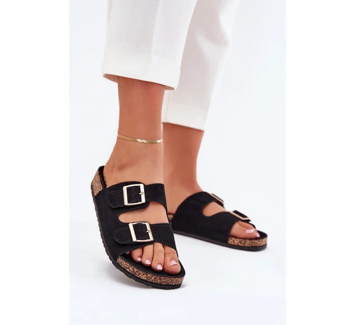 Dámské Pantofle Se Zlatými A Černé model 21703259 - Boto