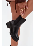 Dámské Botky Na Eko Kůže Černé model 21707142 - Boto Dámské Botky Na Eko Kůže Černé model 21707142 - Boto