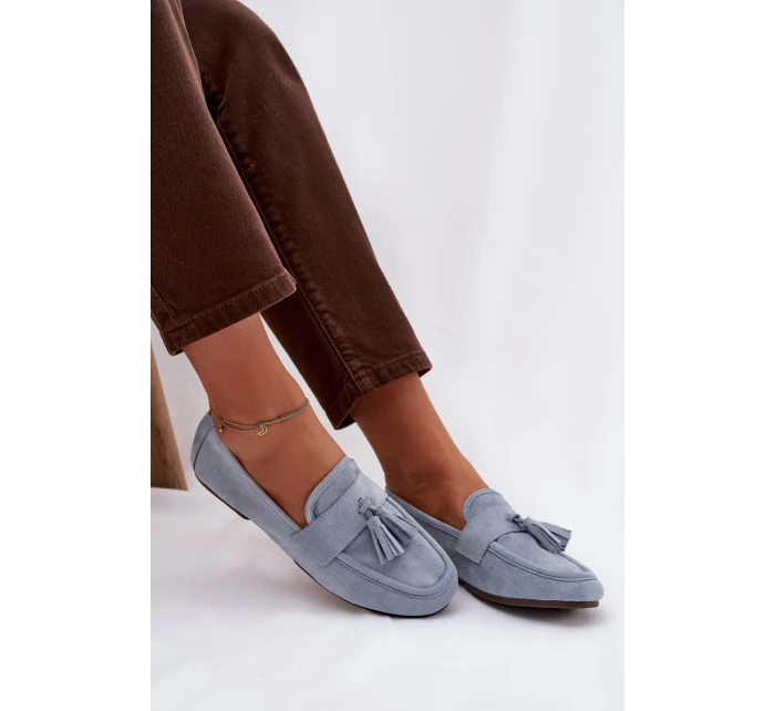 Dámské mokasíny s podrážkou a modré model 21919076 - Boto Dámské mokasíny s podrážkou a modré model 21919076 - Boto