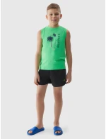 Chlapecké plážové šortky 4F - černé Chlapecké plážové šortky 4F - černé