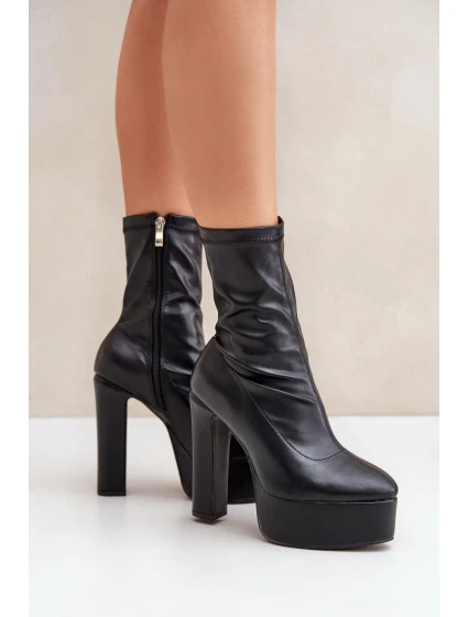 Boty na podpatku model 204694 Step in style Boty na podpatku model 204694 Step in style