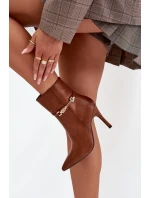 Boty na podpatku model 217723 Step in style Boty na podpatku model 217723 Step in style