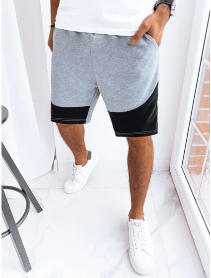 FashionStreet pánské světle šedé teplákové kraťasy SX2248