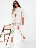 Dámská bunda DOSTA ecru FashionStreet TY4143 Dámská bunda DOSTA ecru FashionStreet TY4143