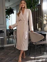 L&L 2558 Celeste dlouhý dámský župan M-2XL