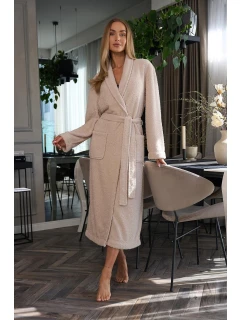 L&L 2558 Celeste dlouhý dámský župan M-2XL